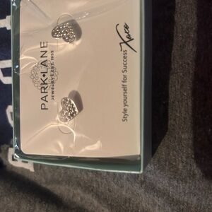 Park Lane Dazzling Silver Heart Studs